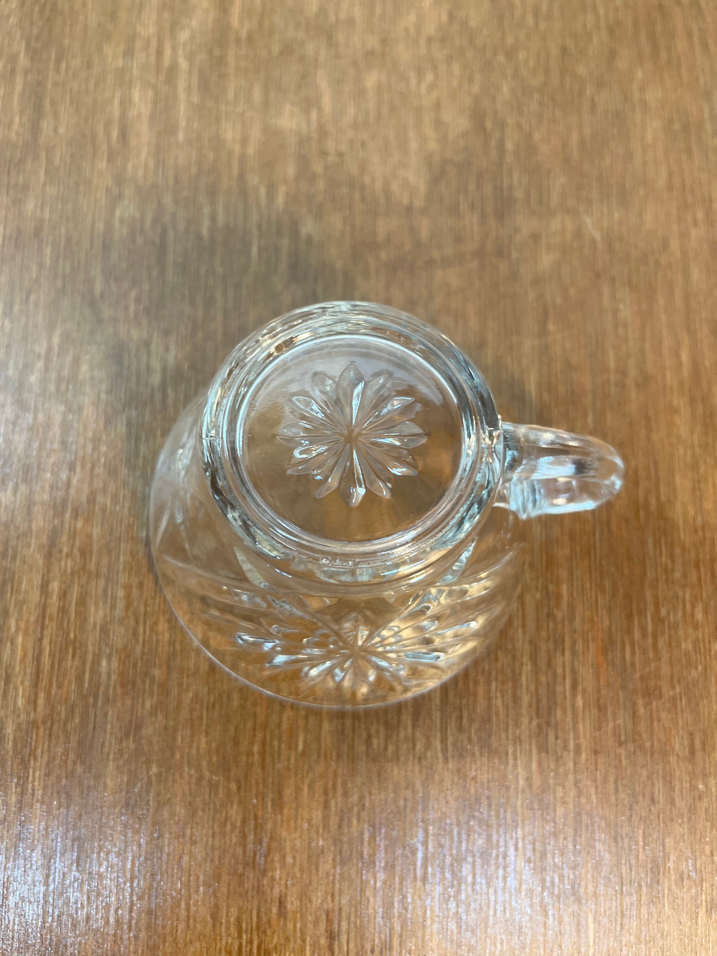 Vintage Small Star Of David Glass Cup