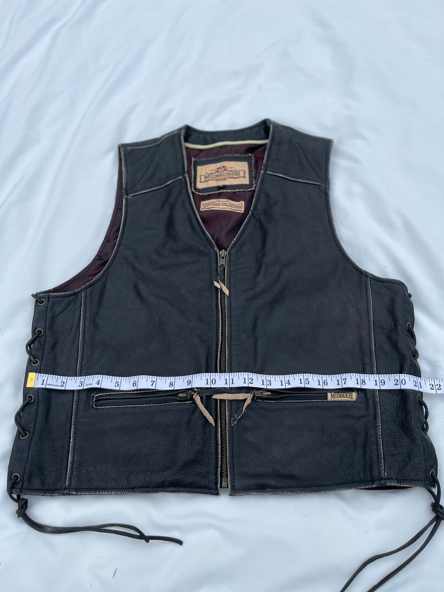 Vintage Collection Distressed Milwaukee Motorcycle Vest