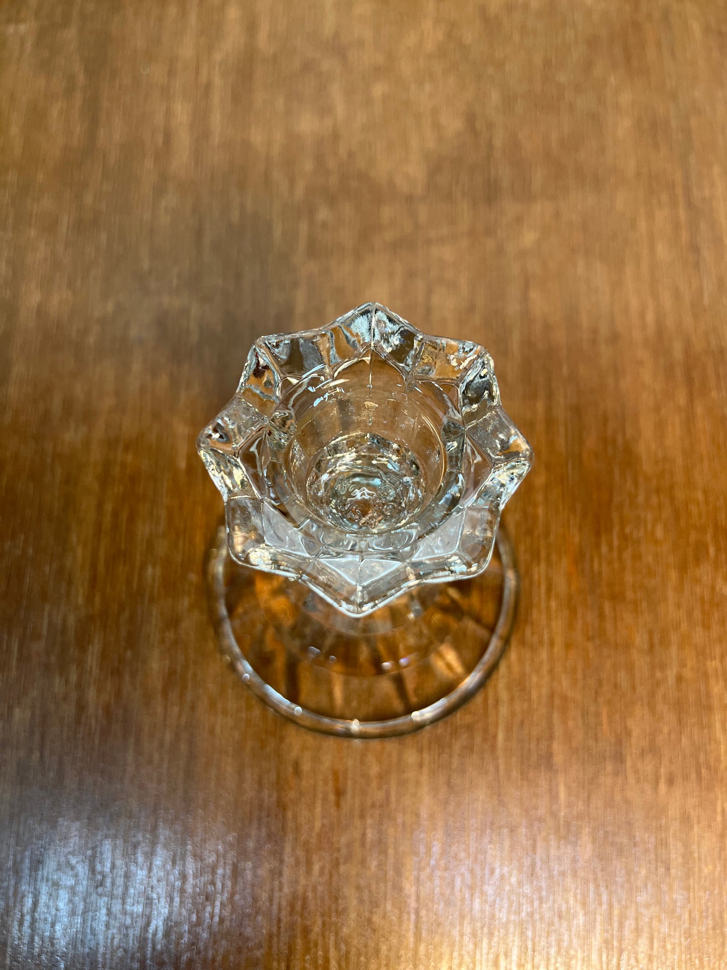 Clear Vintage Candle Stick Holder