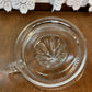 Vintage Clear Heavy Glass Hand Juicer