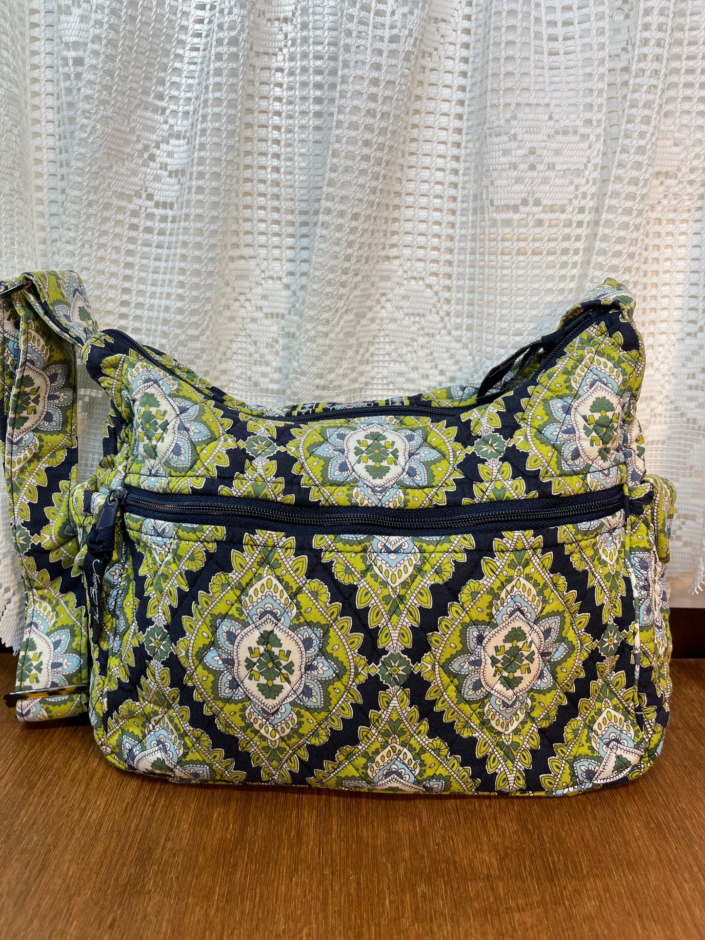 Blue & Green Vera Bradley Cambridge Cross Shoulder Bag & Wallet