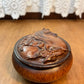 Wooden Horse Resin Round Trinket Box