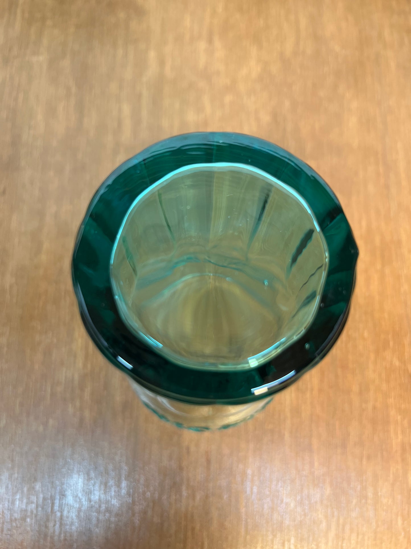 Vintage Teal Coca Cola Collectible Glass