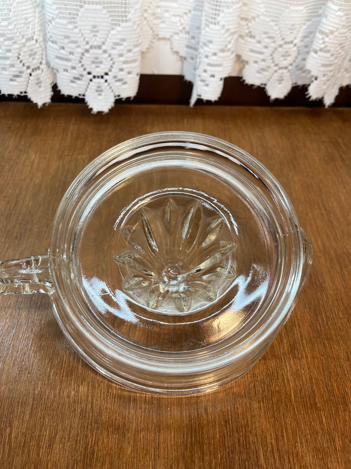 Vintage Clear Reamer Ribbed Hand Juicer