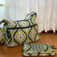 Blue & Green Vera Bradley Cambridge Cross Shoulder Bag & Wallet