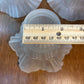 Three Frosted Ruffled Glass Shades