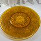 Vintage Amber Tiara Sandwich Glass Plate