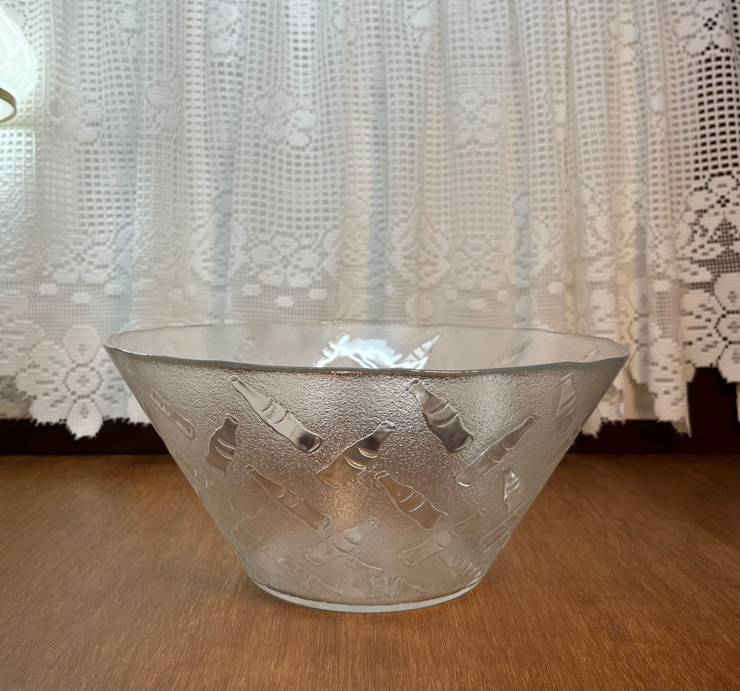 Vintage Clear Coca Cola Bowl