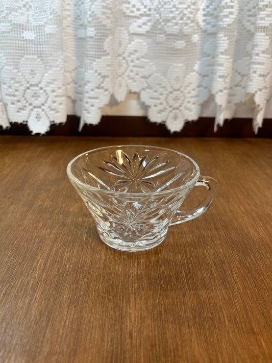 Vintage Small Star Of David Glass Cup