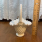 Vintage Mini Milk Glass Hobnail Fenton Basket