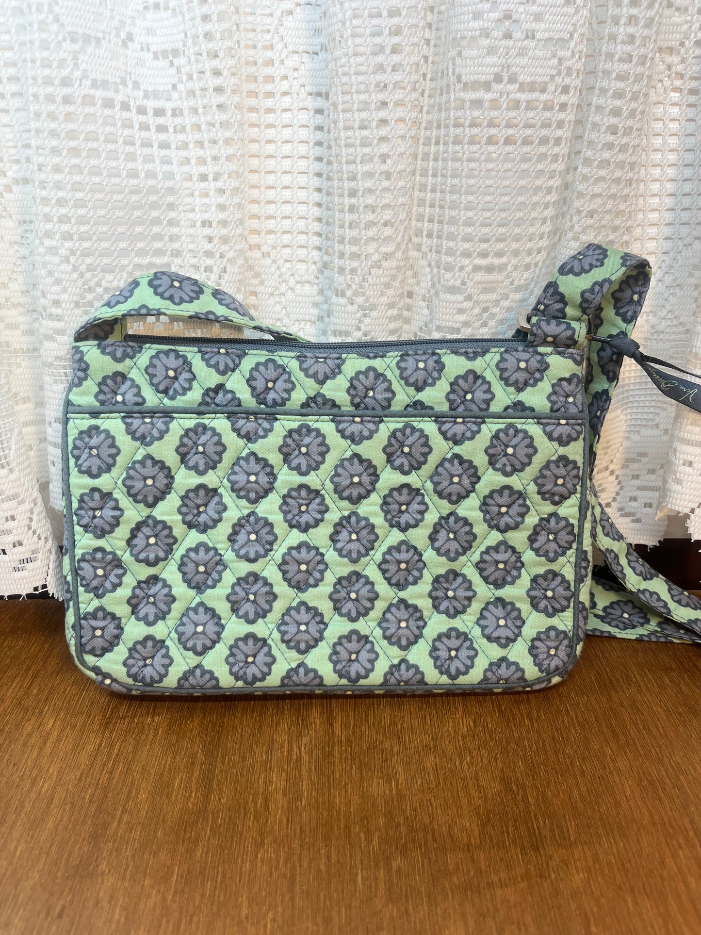 Purple & Green Floral Vera Bradley Crossbody Purse