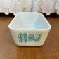 Vintage Turquoise Butter Print 0502 Pyrex Dish