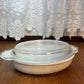 Small Milk Glass P-14-B Corningware Dish With Lid