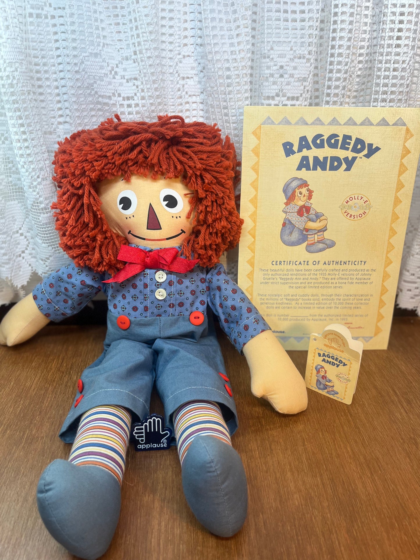 Limited Edition Raggedy Andy Molly-E Version Applause Doll