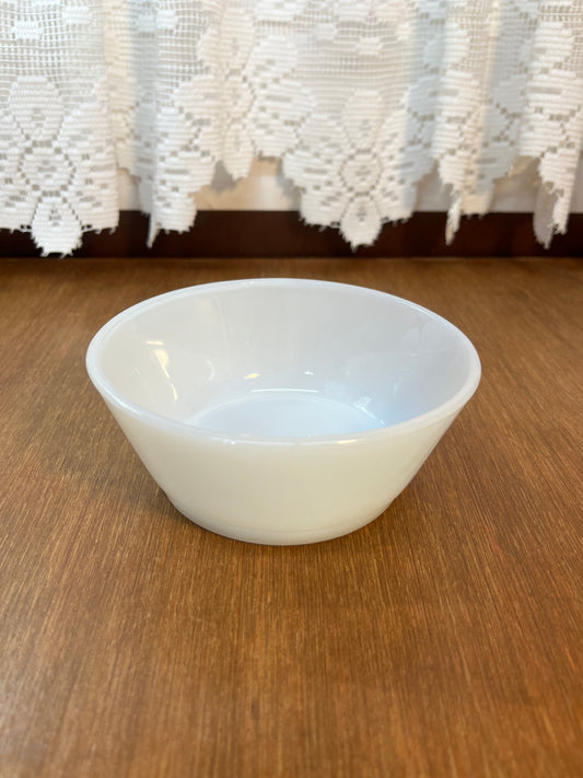 Small Milk Glass Fire King Custard Bowl