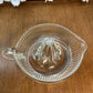 Vintage Clear Heavy Glass Hand Juicer