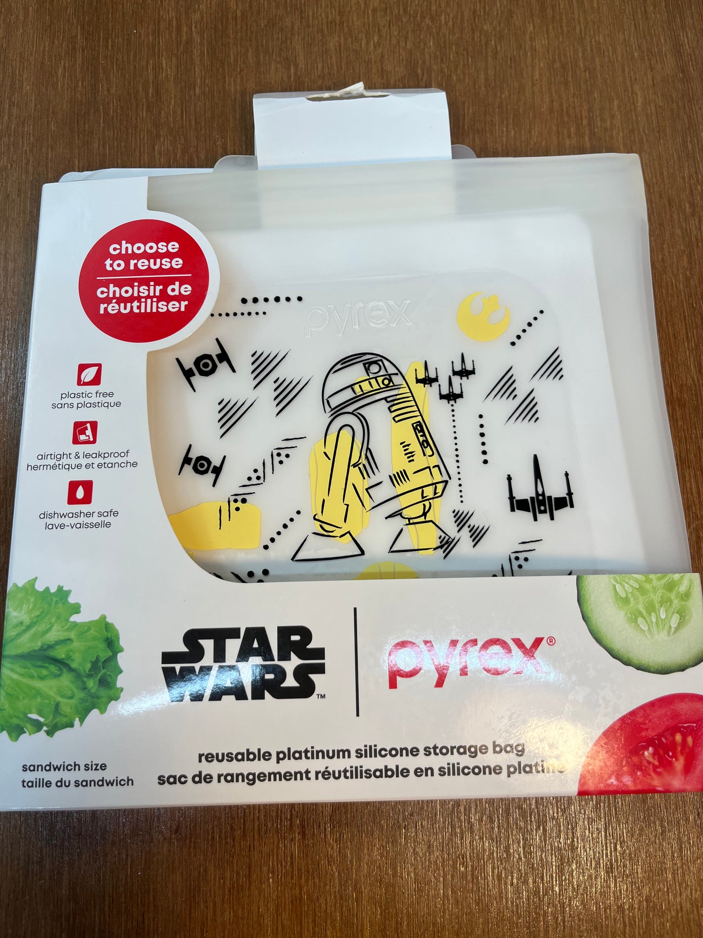 Reusable Pyrex Star Wars Sandwich Bag