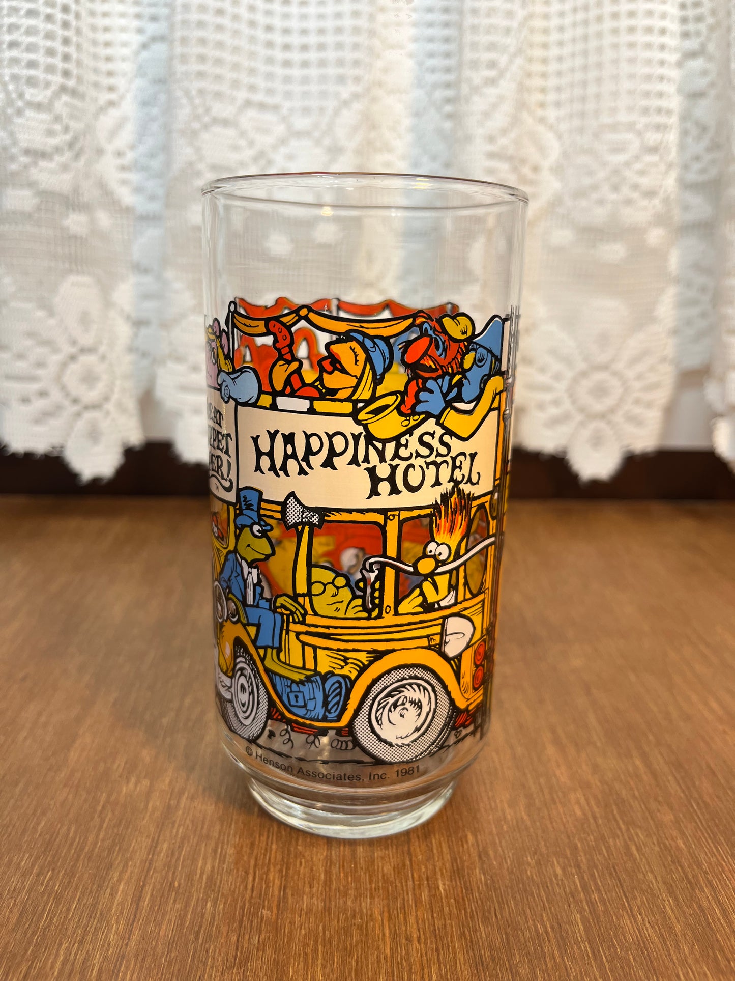 Vintage Happiness Hotel McDonalds Glass Cup