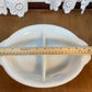 Vintage Milk Glass Fire King Peach & Grape 468 Divided Dish