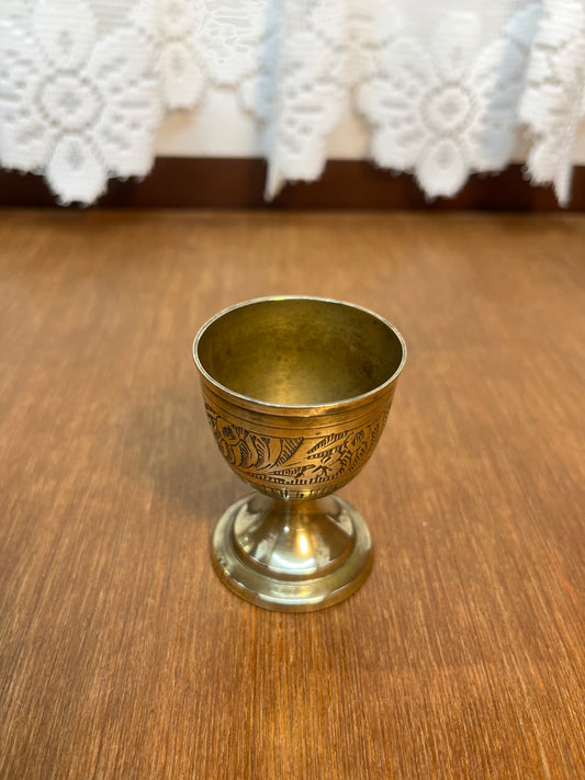 Miniature Brass Goblet