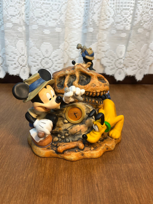 Animal Kingdom Big Dig In The Grave Yard Disney Mickey, Pluto & Goofy Clock