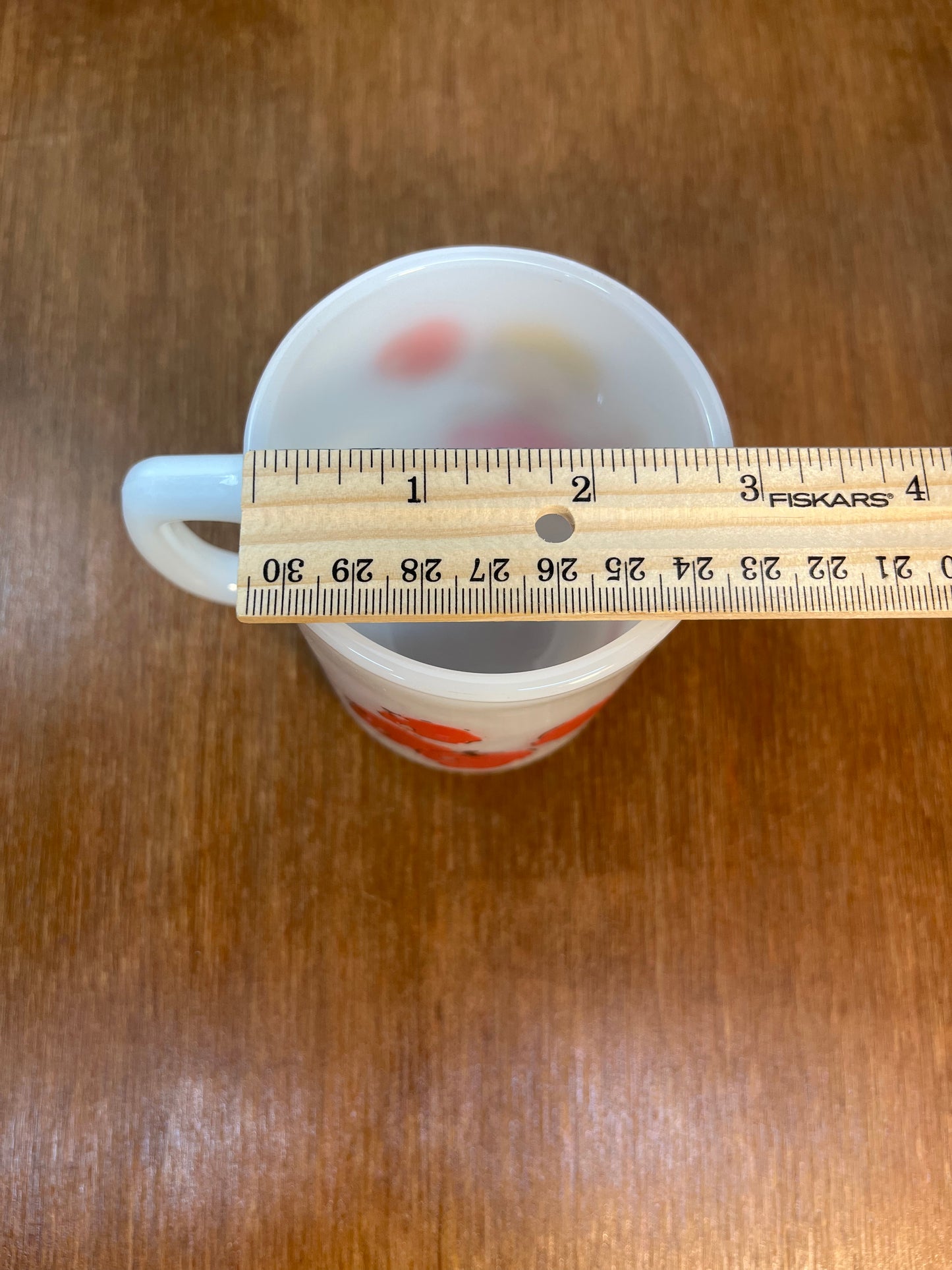 Vintage Milk Glass Anchor Hocking Apple Dumplin Mug