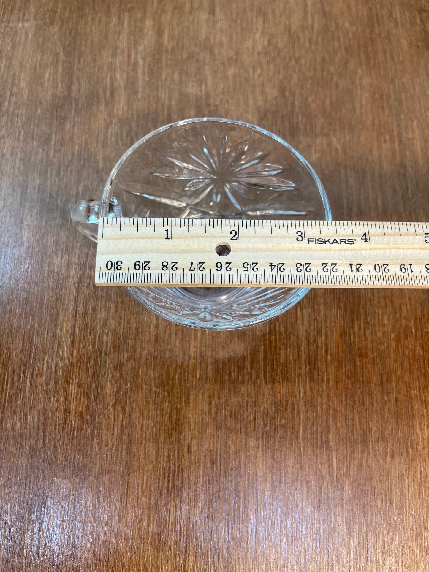 Vintage Small Star Of David Glass Cup