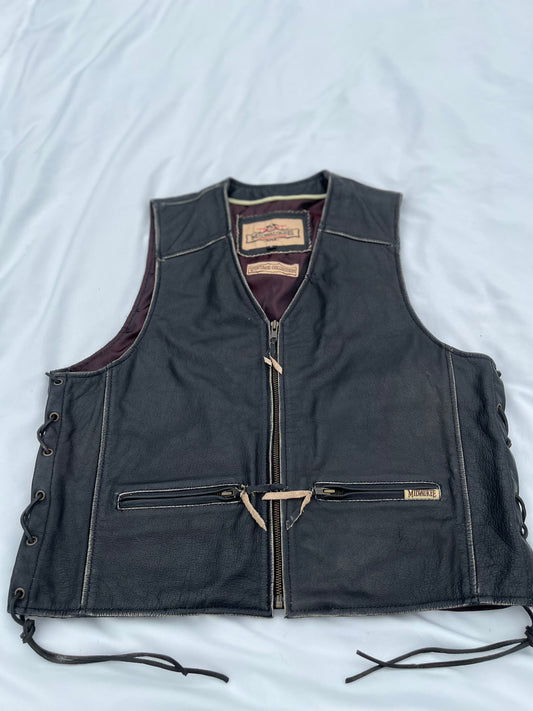 Vintage Collection Distressed Milwaukee Motorcycle Vest