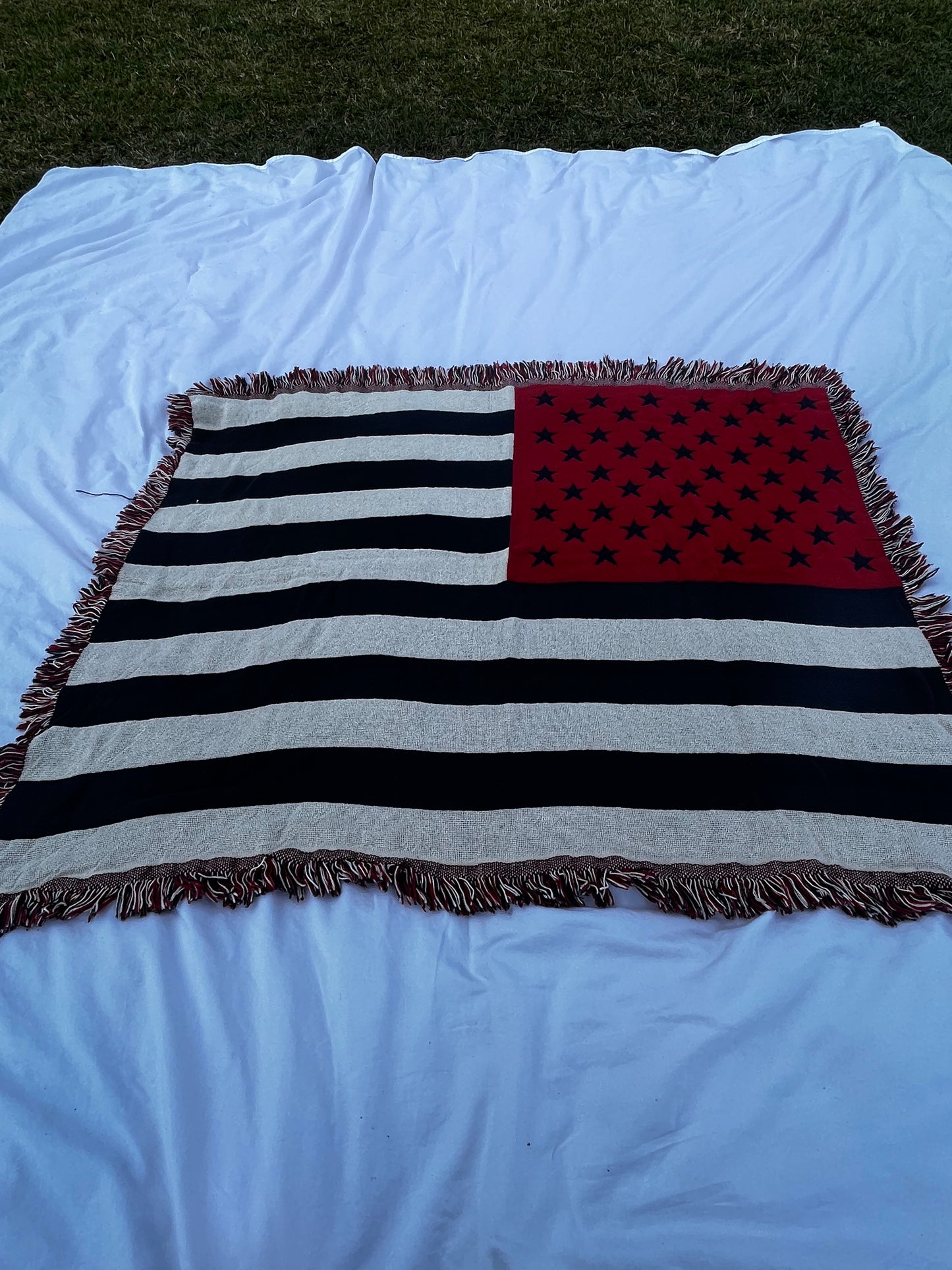 American Flag Throw Blanket