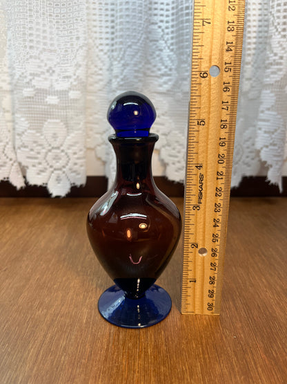 Amethyst Cobalt Blue Perfume Bottle