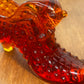 Vintage Amberina Fenton Art Glass Hobnail Shoe