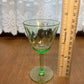 Set of 4 Vintage Uranium Martini/Dessert Glasses