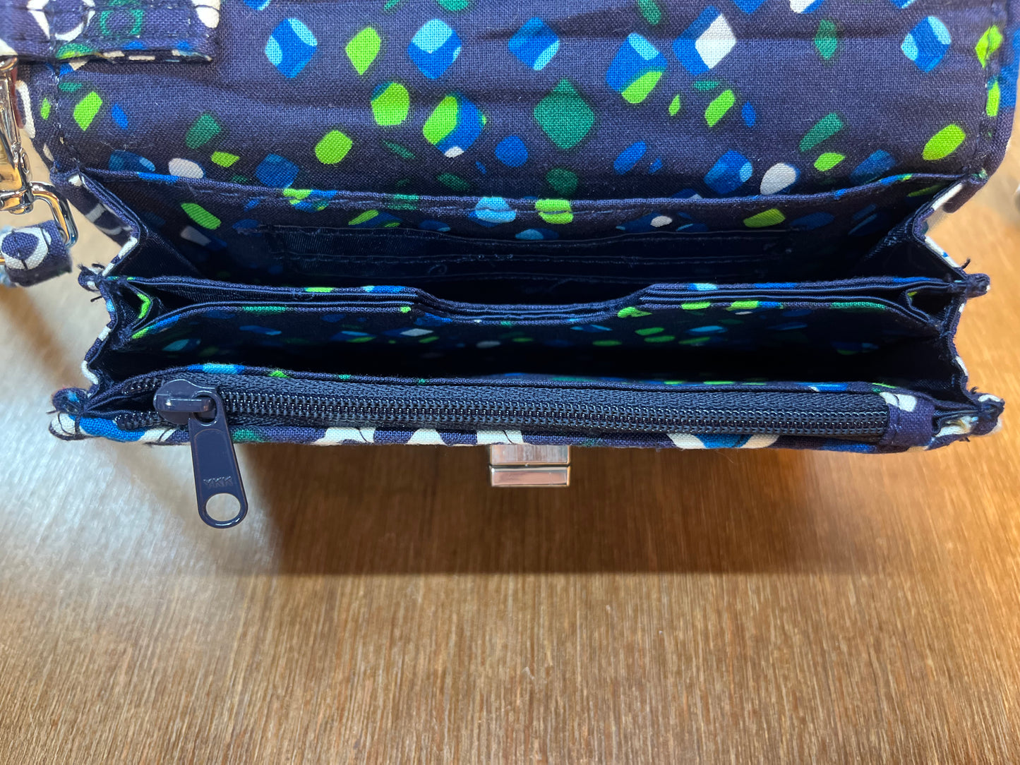 Ink Blue Vera Bradley Wallet Clutch Wristlet