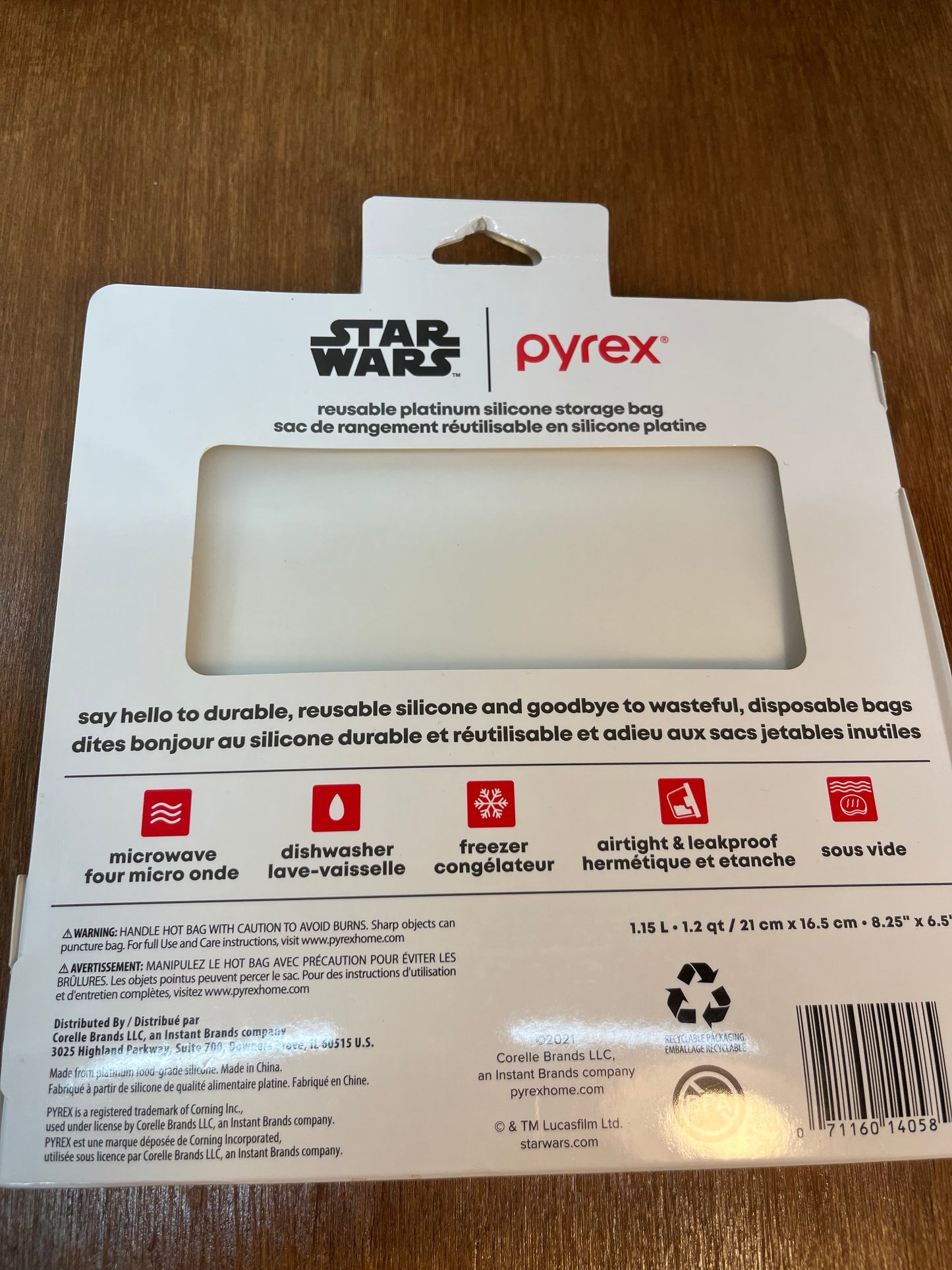 Reusable Pyrex Star Wars Sandwich Bag