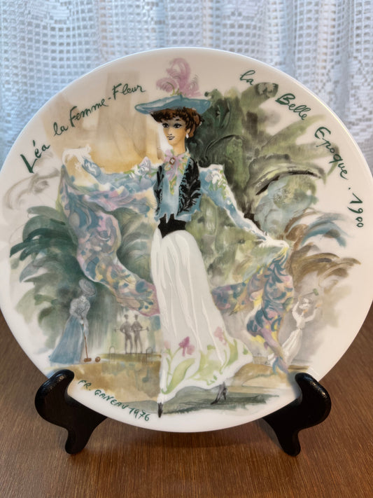 Vintage Collectible D Arceau-Limoges BC 349 Les Femmes Du Siecle 1900 Porcelain Plate