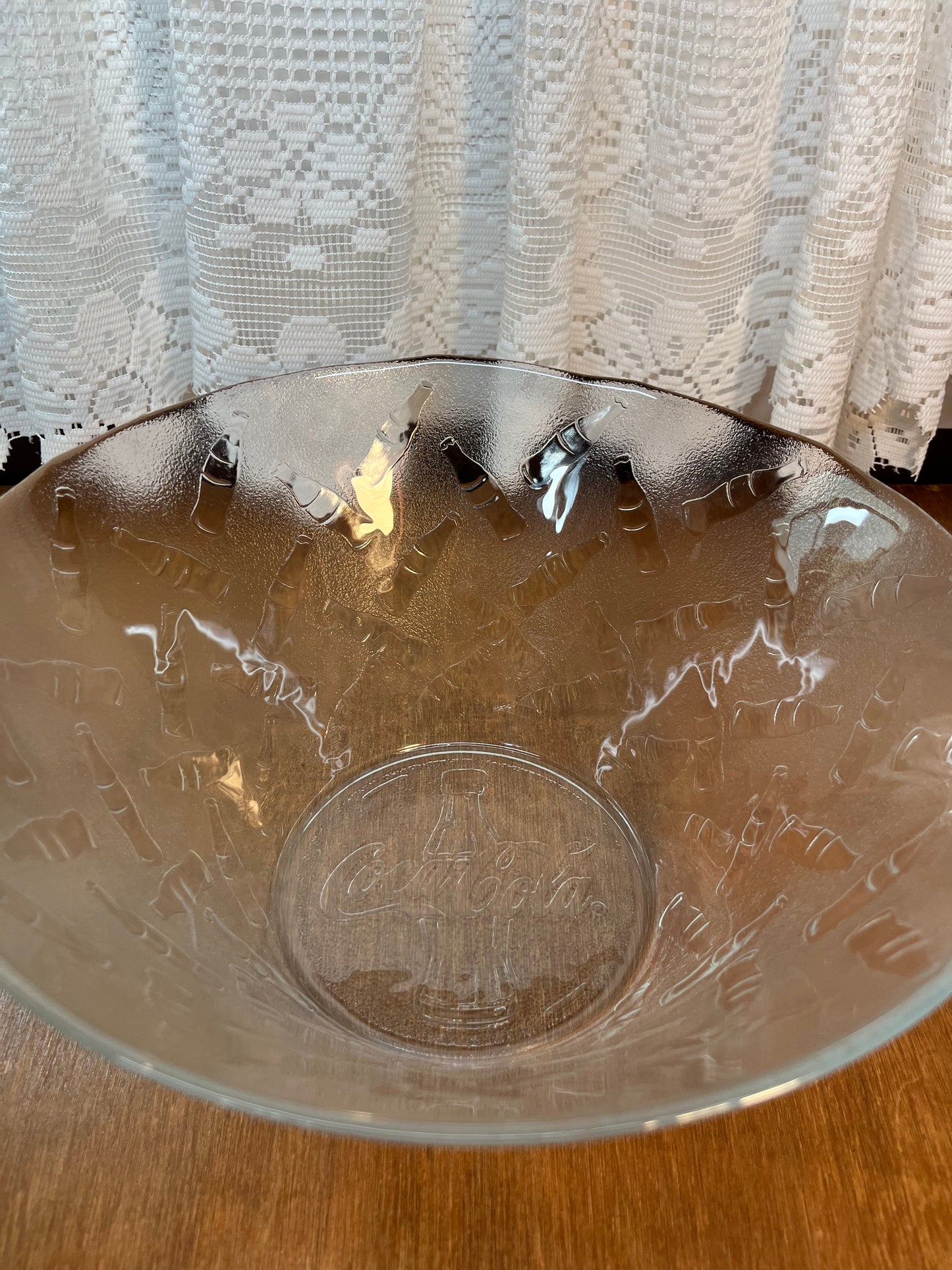 Vintage Clear Coca Cola Bowl