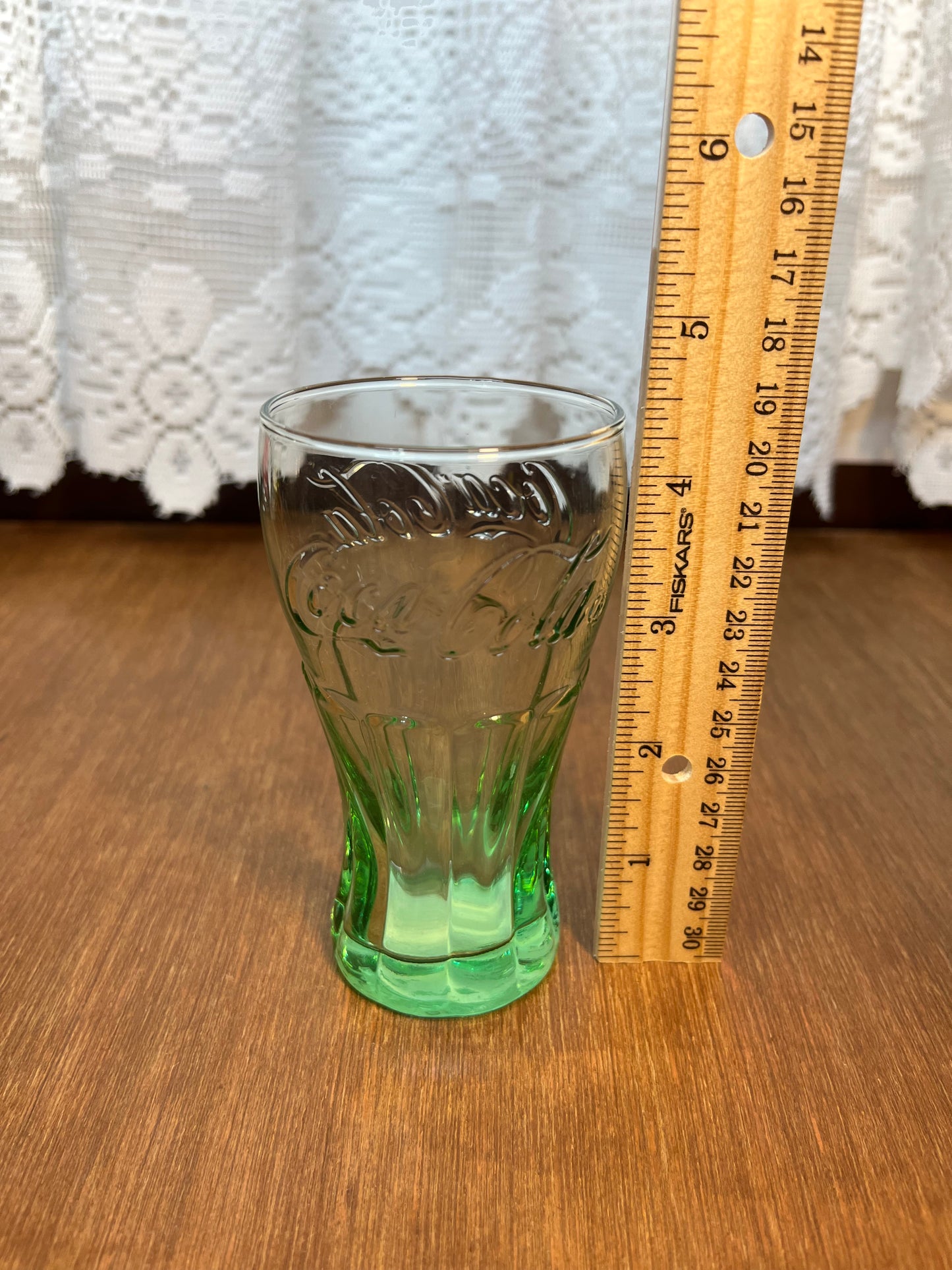 Miniature Coca Cola Glass With Sticker