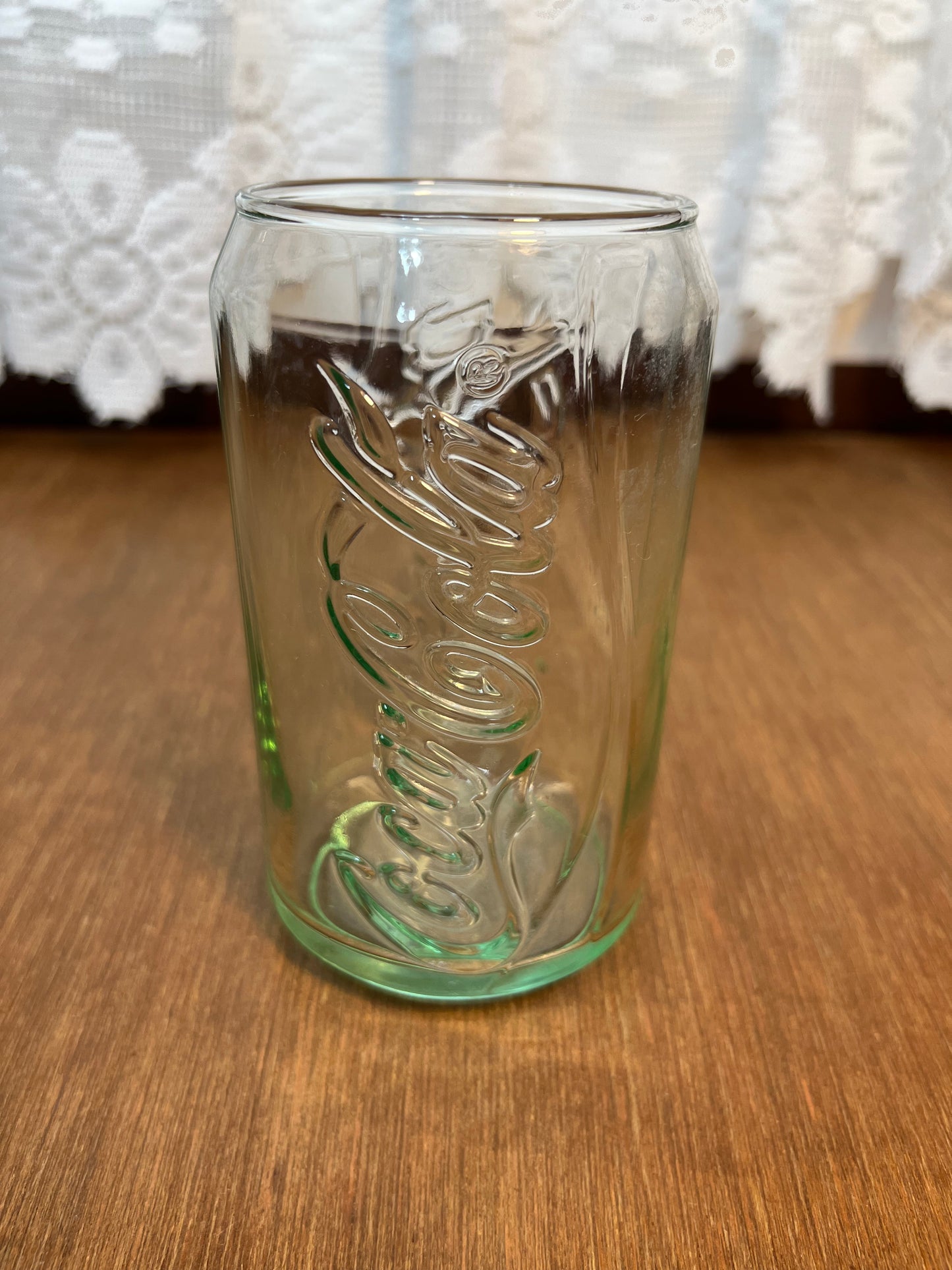 Vintage Retro Green Can Coca Cola Glass