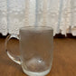 Vintage Frosted Coca Cola Glass Mug