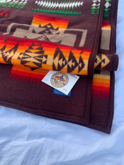 A warm and Colorful Heritage Pendleton Indian Blanket