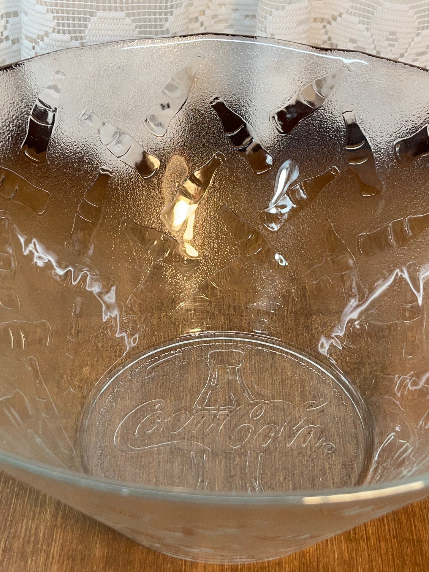 Vintage Clear Coca Cola Bowl