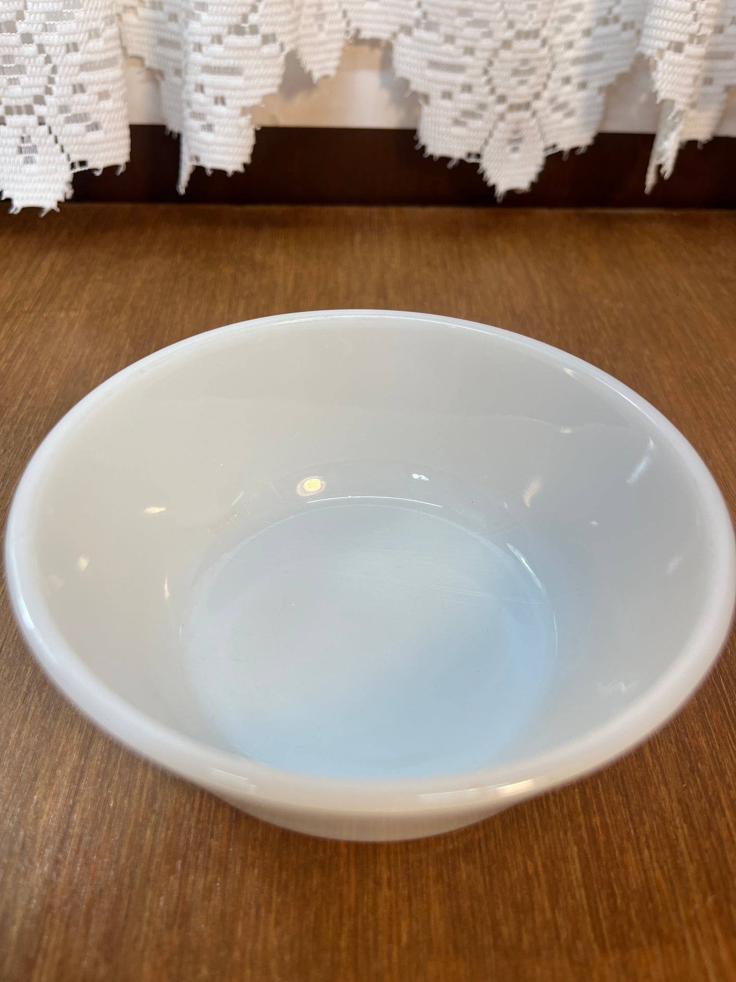 Small Milk Glass Fire King Custard Bowl