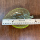 Vintage Set Of 3 Uranium Leaf Glass Dishes