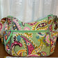 Light Green Quilted Floral Pattern Purse & Wallet