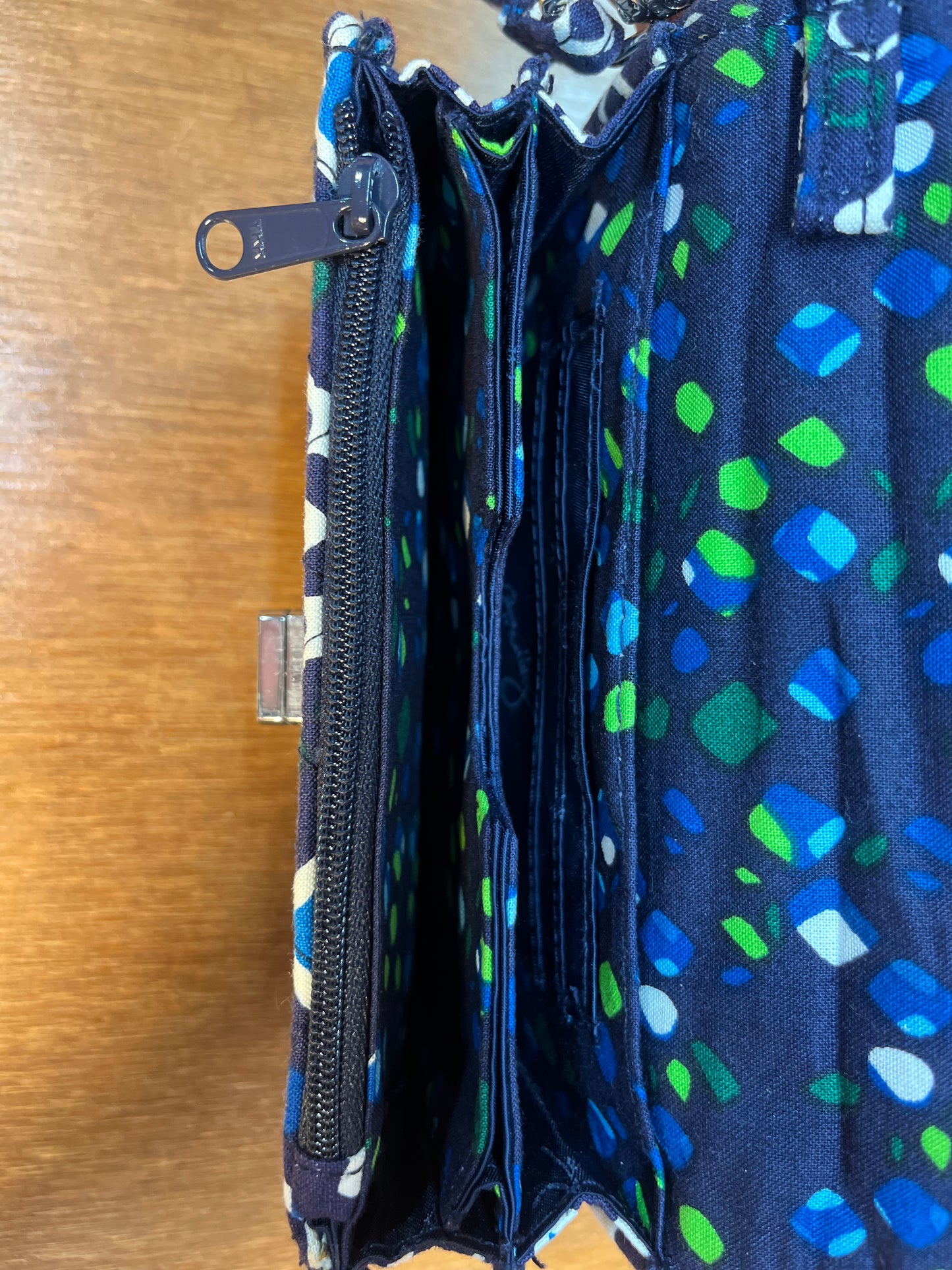 Ink Blue Vera Bradley Wallet Clutch Wristlet