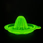 Vintage Small Uranium Glass Juicer