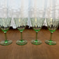 Set of 4 Vintage Uranium Martini/Dessert Glasses