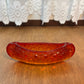 Vintage Amberina Daisy and Button Canoe