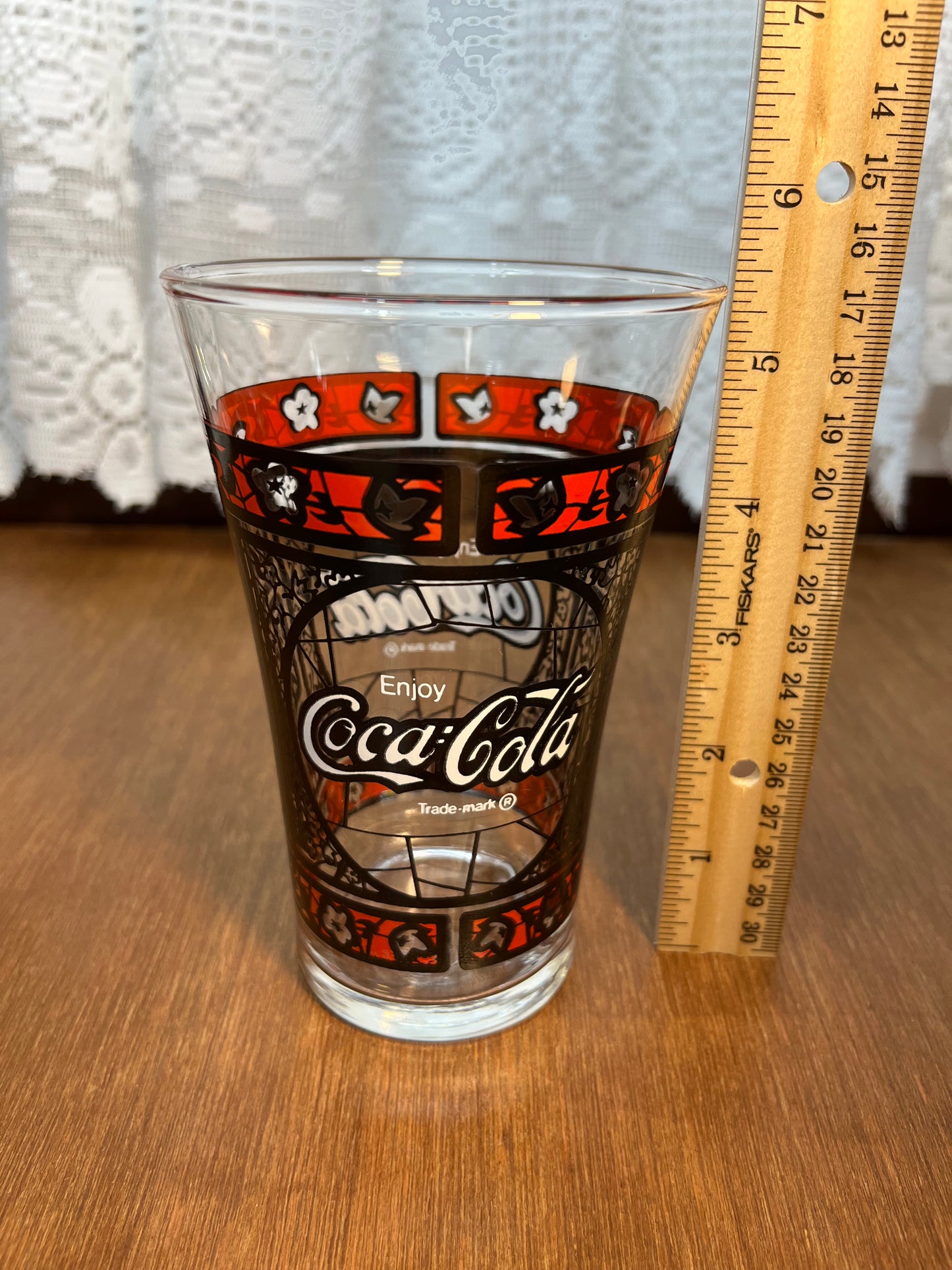 Vintage Flared Tiffany Style Coca Cola Glass