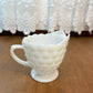 Bubble Milk Glass Anchor Hocking Creamer